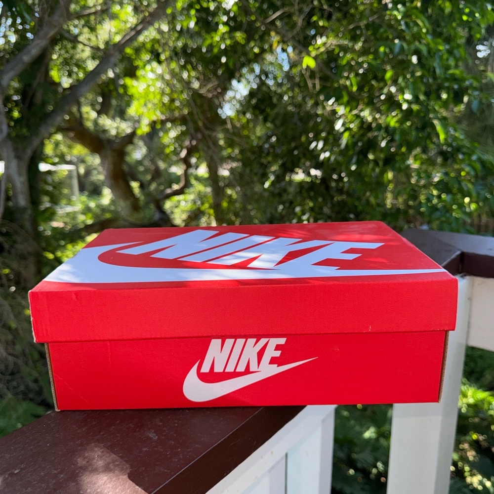 Nike Red and White Shoe Box